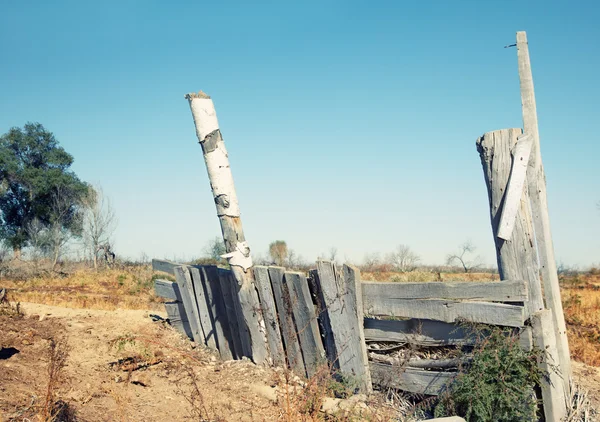 stock image Old rural fence