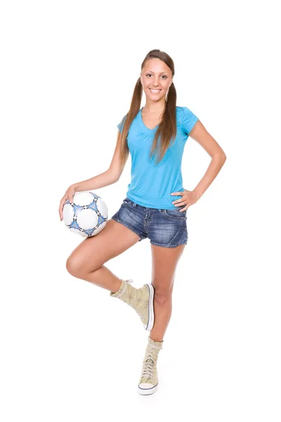 축구 소녀 — 스톡 사진