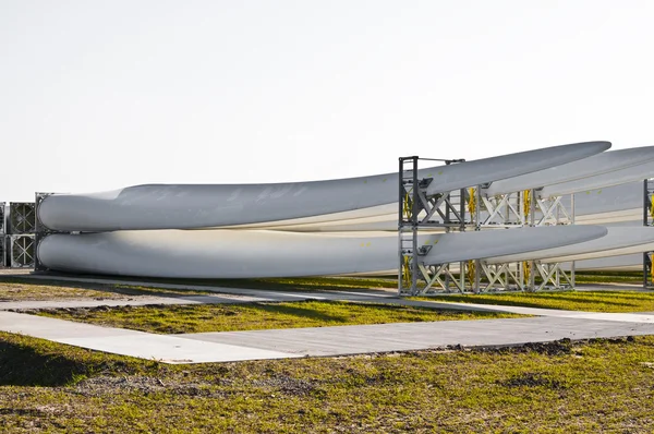 Skrzydła turbin wiatrowych — Zdjęcie stockowe