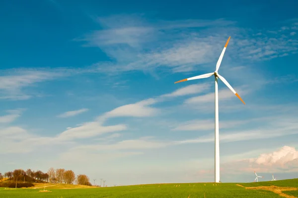 Farma turbin wiatrowych — Zdjęcie stockowe
