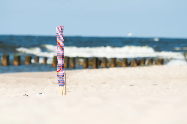 Tekstil plaj windbreak — Stok fotoğraf