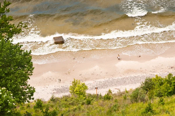 View from above to the seashore — Stock Photo, Image