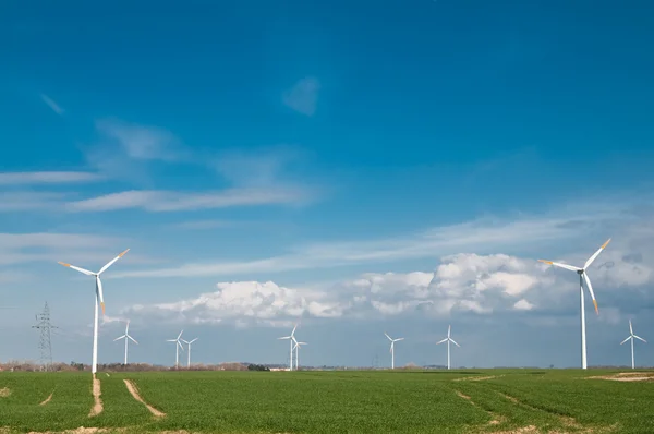 Ветряная электростанция — стоковое фото