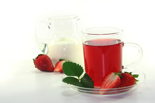 Strawberry cream tea — Stock Photo, Image