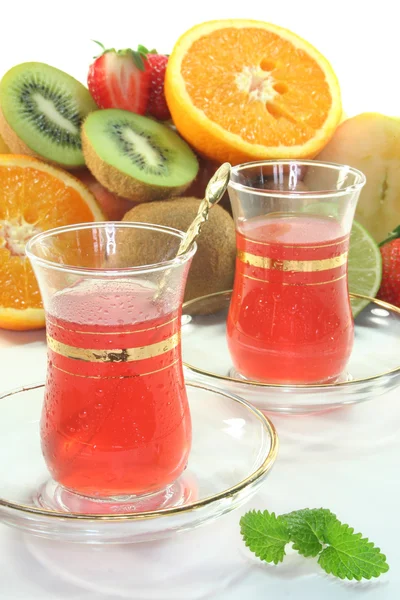 Vruchten ijs thee — Stockfoto
