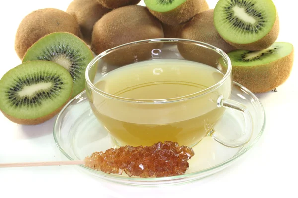 Kiwi tea — Stock Photo, Image