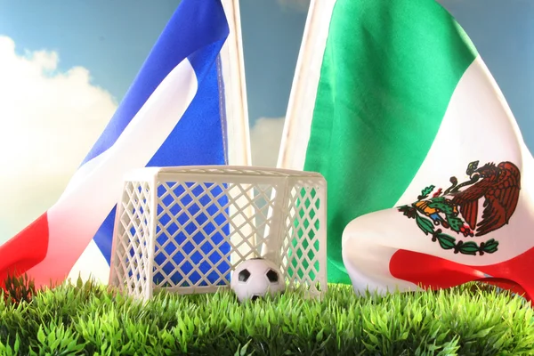 VM 2010 Frankrike vs Mexiko — Stockfoto