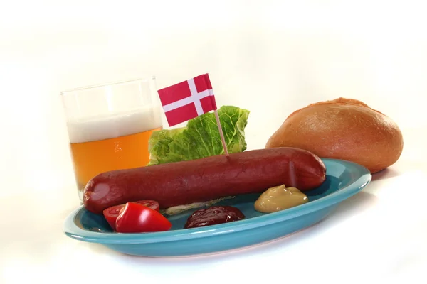 Danish sausage — Stock Photo, Image