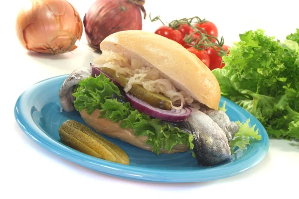 Hal szendvicsek — Stock Fotó