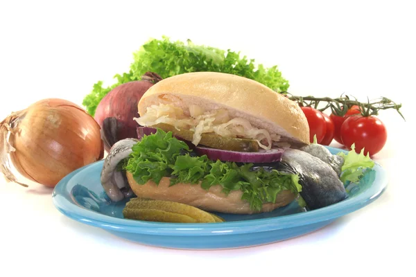 Fish sandwiches — Stock Photo, Image