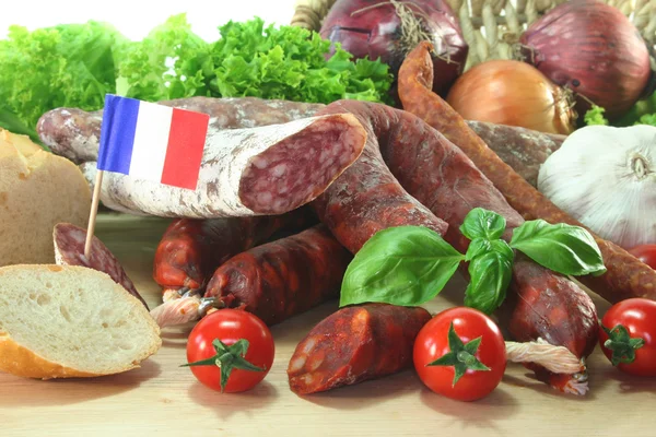 French salami — Stock Photo, Image