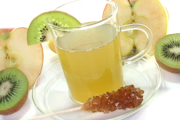 Kiwi-chá de maçã — Fotografia de Stock