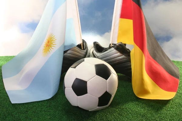 2010 World Cup, Argentina and Germany — Stock Photo, Image