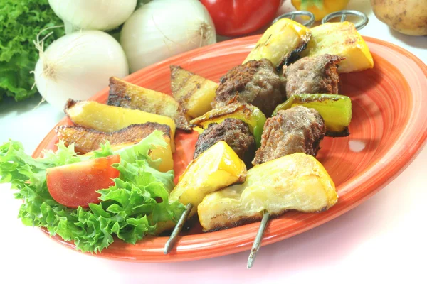 Moroccan barbecue skewers — Stock Photo, Image