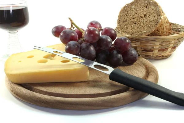 Сыр с хлебом — стоковое фото
