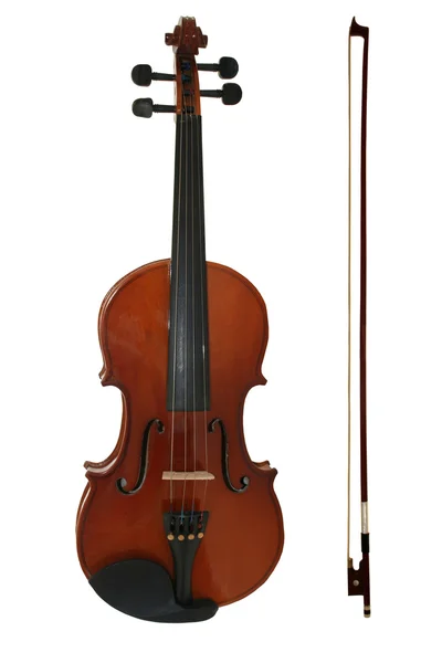 Geige mit Bogen — Stockfoto