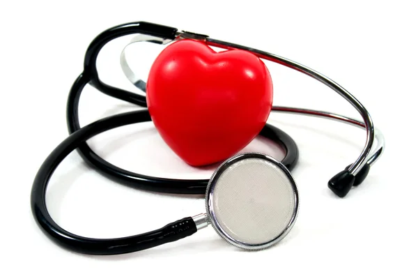 Estetoscopio con corazón — Foto de Stock