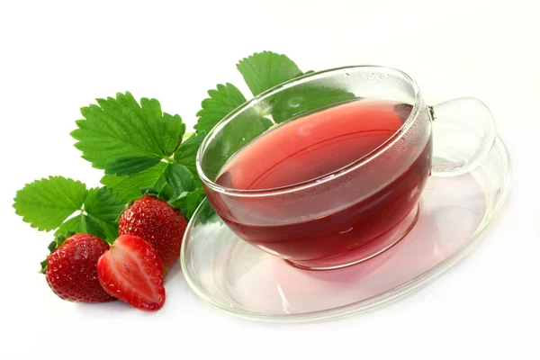 Chá de morango — Fotografia de Stock