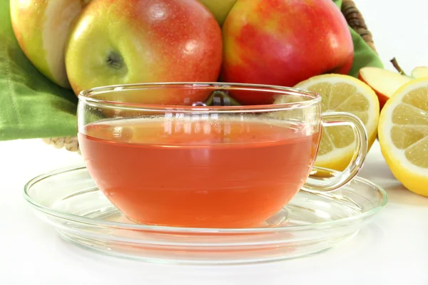 Τσάι μήλο, λεμόνι — Φωτογραφία Αρχείου