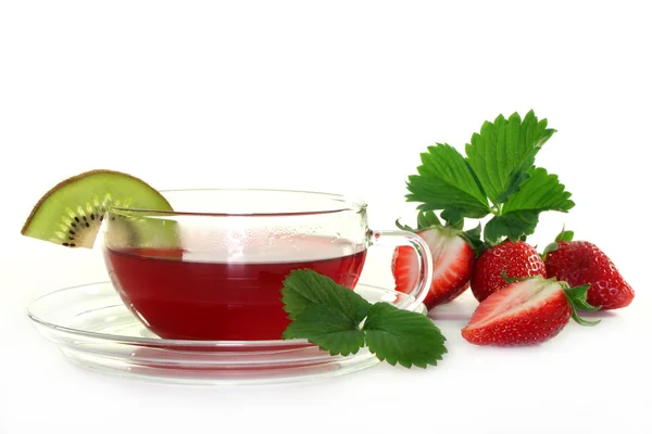 Strawberry Kiwi Tea — Stock Photo, Image