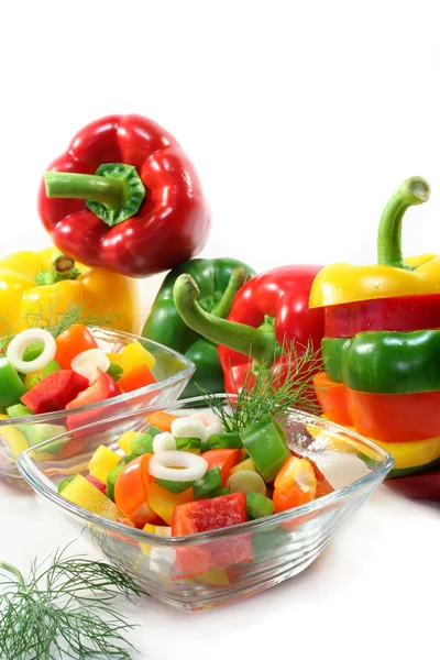 Bell pepper salad — Stock Photo, Image