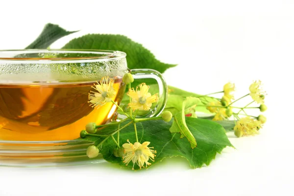 Linden flower tea — Stock Photo, Image