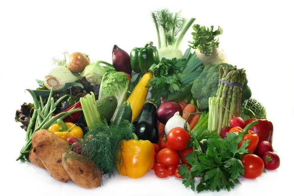 Variedad de verduras disponibles