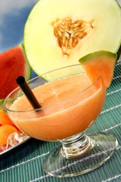 Meloen smoothie — Stockfoto