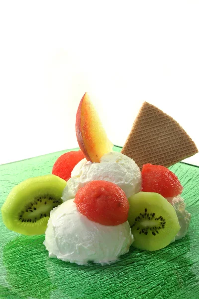 Frukt sundae — Stockfoto