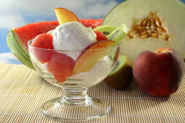 Fruit sundae — Stock Photo, Image