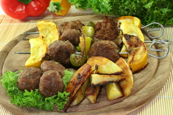 Brochetas de carne marroquí — Foto de Stock
