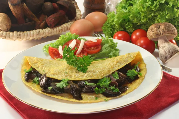 stock image Mushroom omelet