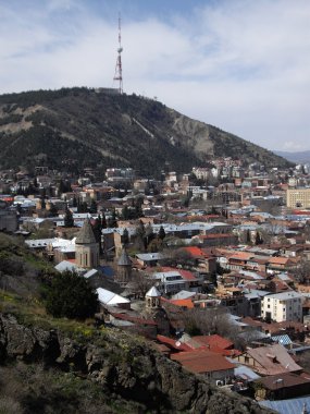 Old town of Tbilisi clipart