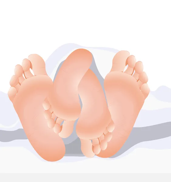 Couple feet — Stock Vector