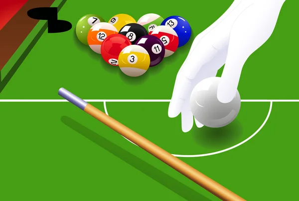 Billiard game — Stock Vector