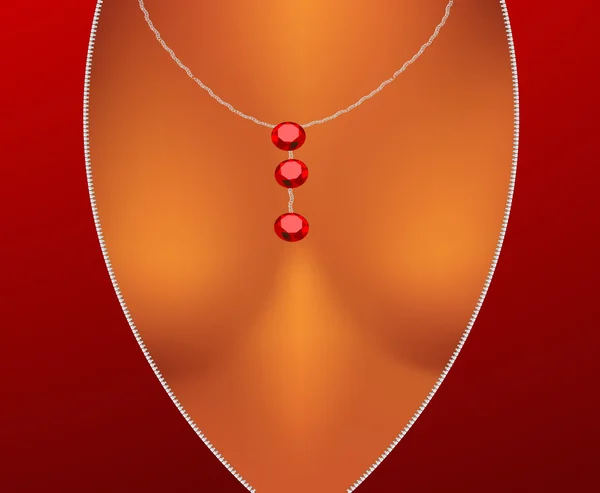 Женская грудь — стоковый вектор