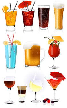 Drink collection clipart