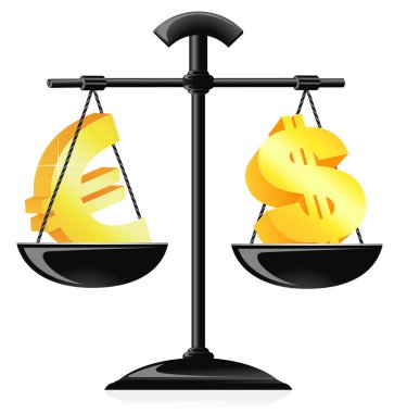 Currency balance clipart