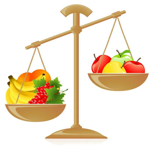 Fruchtgewicht — Stockvektor