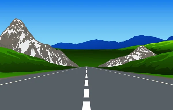 Гірська дорога — стоковий вектор