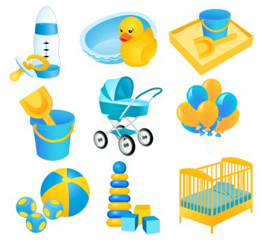 Baby icons clipart