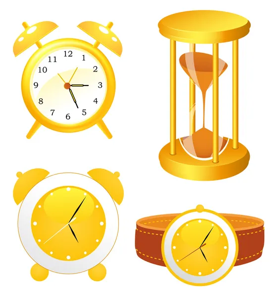Clock collection — Stock Vector
