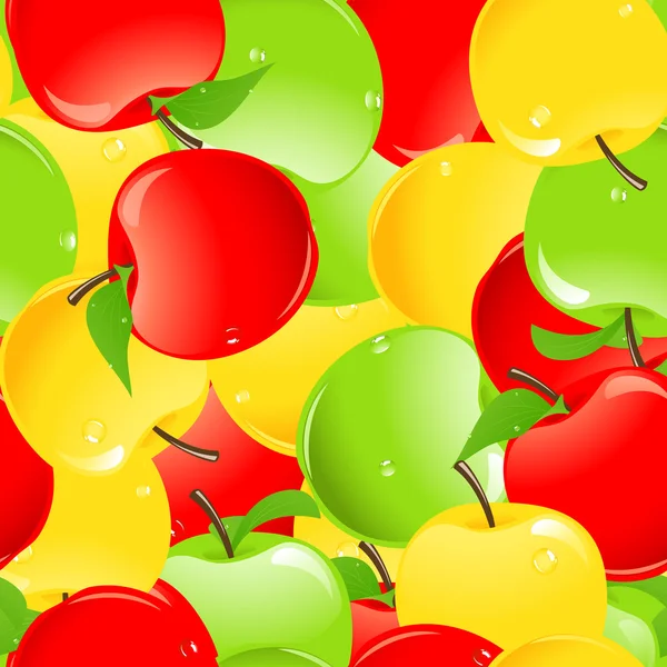 Fundo de maçã colorido — Vetor de Stock