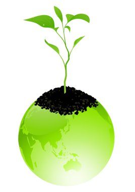 Green earth clipart