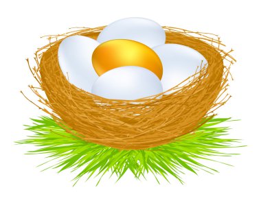 Golden eggs clipart