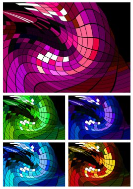 Abstract disco background different colors clipart