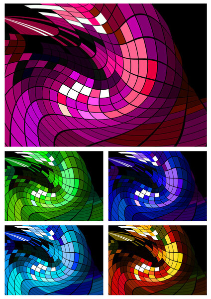 Abstract disco background different colors