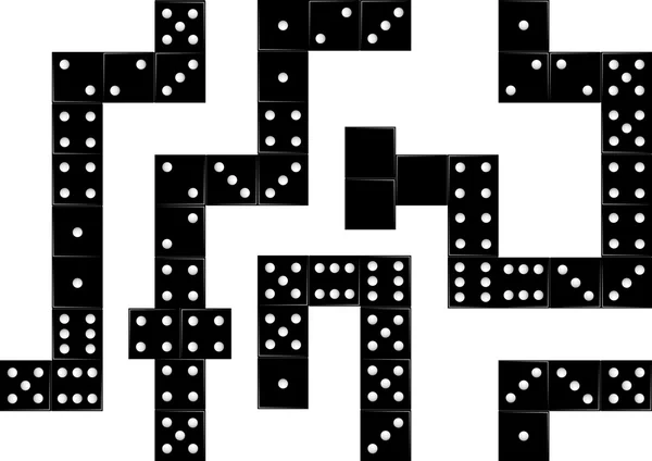 Domino seamless background — Stock Vector