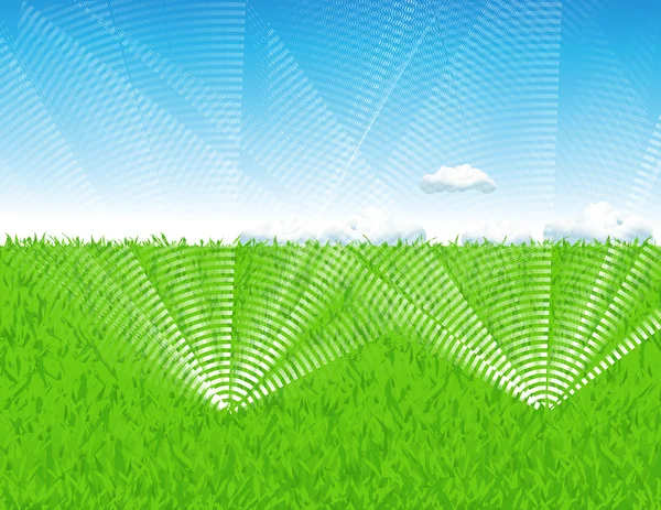 Arrosage des pelouses — Image vectorielle