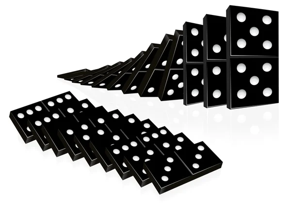 Conjunto de dominó — Vetor de Stock